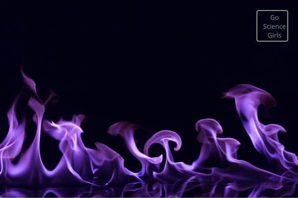 purple fire flames