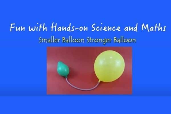 Smaller Balloon Stronger Balloon Experiment