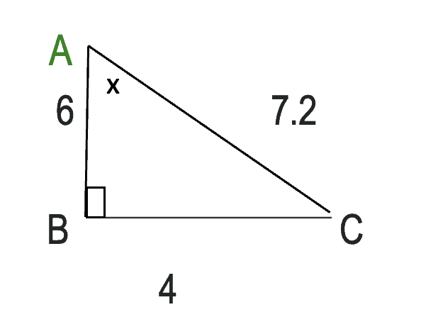 Right Triangle Trigonometry - Find angle when all three sides are given
