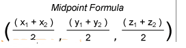 midpoint formula three dimentional