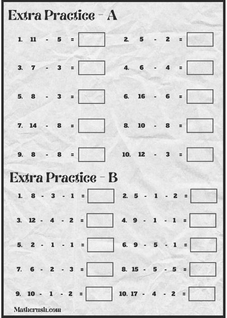 Basic Subtraction Book - Level 1_extra_practice