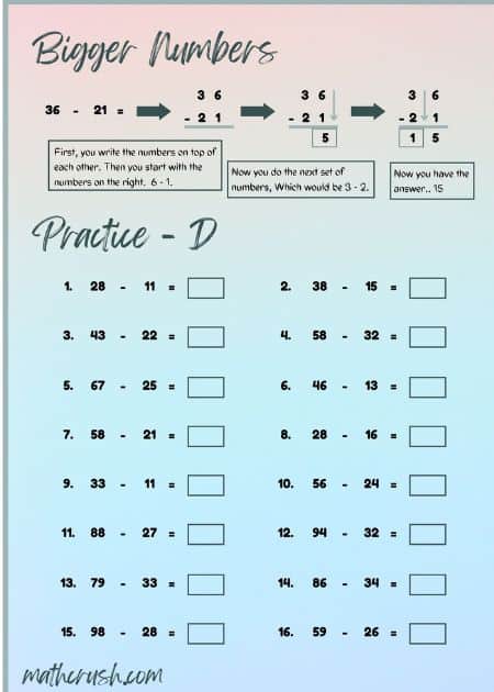 Basic Subtraction Book - Level 1_6