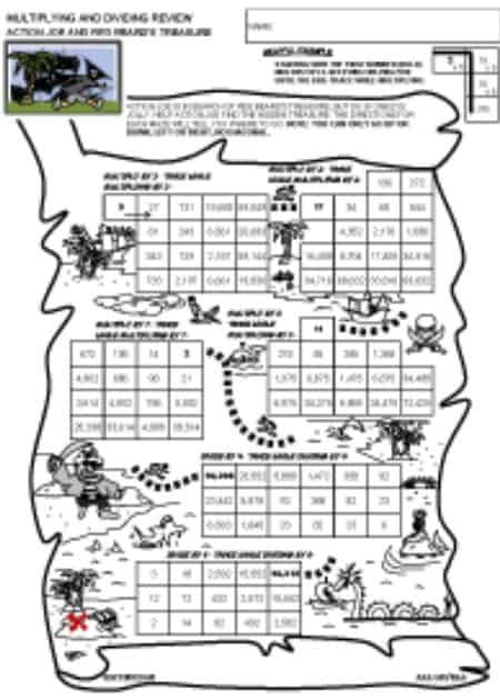 Multiplying and Dividing Review Worksheet (All Levels)_1