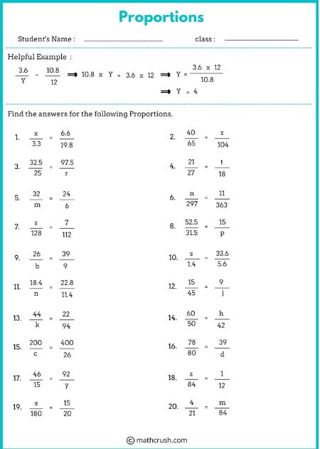 Worksheets to solve Proportions Problems (Answer, Find, and Shade)_1