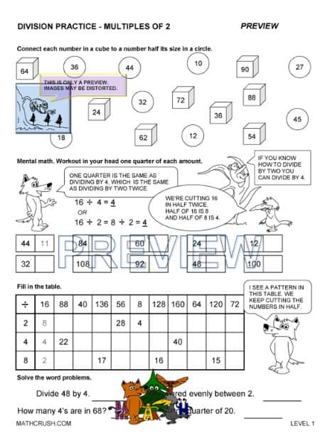 Division Practice Worksheets (Level 1)_1