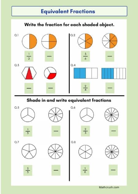 Stained Glass Estimating Fraction Worksheets (Level-2)