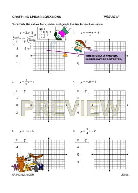 Graphing Linear Equations Worksheet_3
