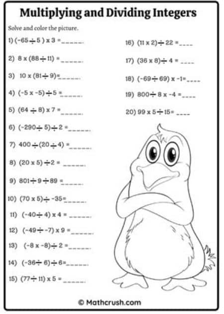 Answer, Find, and Shade (2 in 1)
Multiplying and Dividing Integers Worksheet_2