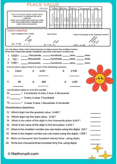 Place Value Practice – Level 1_1