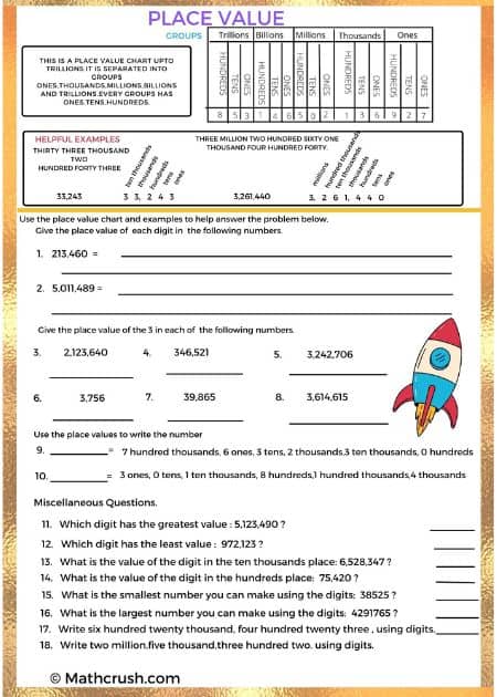 Worksheets to Practice Place Value (Level-2)_2