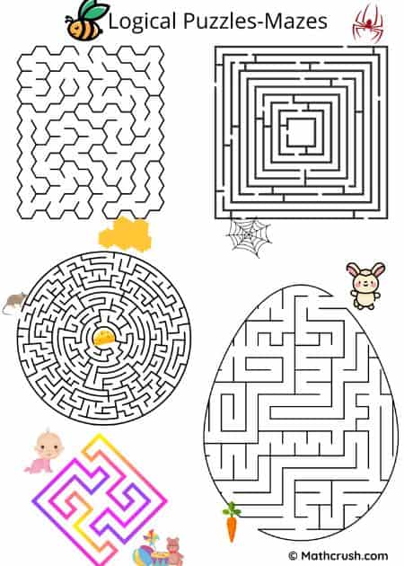 Logical Puzzles (Mazes) – All Levels