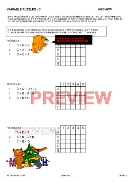 Variable and Substitution Puzzles_2